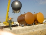 The installation of the fuel tank