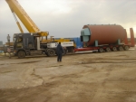 Unloading and installation of the boilers